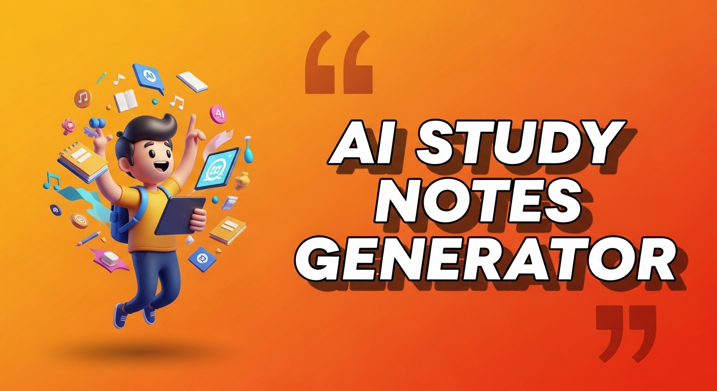 study notes generator tool interface