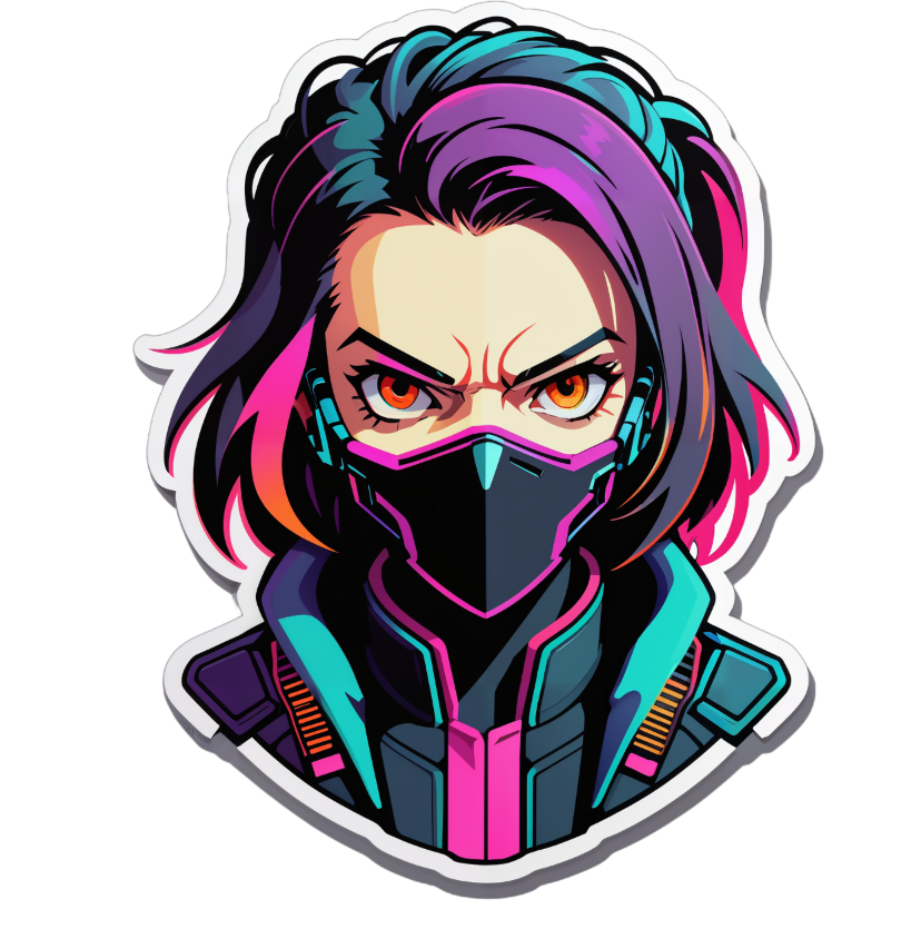 Custom sticker example - cartoon character