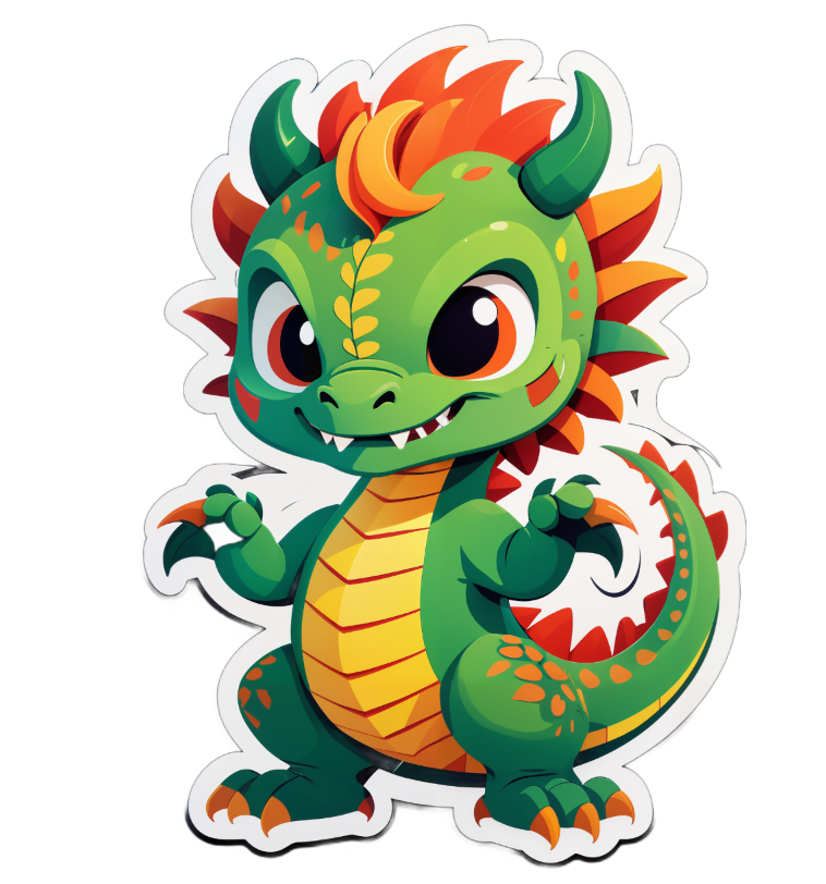 Custom sticker example - emoji style